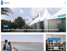 Tablet Screenshot of dz.undp.org