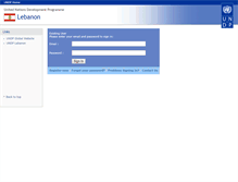 Tablet Screenshot of jobs.undp.org.lb