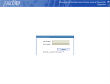 Tablet Screenshot of gauchito.undp.org.ar